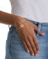 Фото #3 товара Women's Carnation Gold-Tone Stainless Steel Heart Bracelet