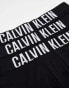 Calvin Klein Plus intense power cotton stretch trunks 3 pack in black