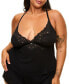 ფოტო #2 პროდუქტის Plus Size Lora Pajama Cami & Shorts Set