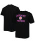 Men's Black Detroit Pistons Big and Tall Heart and Soul T-shirt