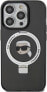 Karl Lagerfeld Karl Lagerfeld KLHMP15LHMRSKHK iPhone 15 Pro 6.1" czarny/black hardcase Ring Stand Karl Head MagSafe