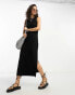 Фото #2 товара Object maxi dress in black