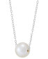 ფოტო #3 პროდუქტის Cultured Freshwater Pearl (8mm) Solitaire 18" Pendant Necklace, Created for Macy's