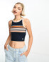 Фото #2 товара Superdry vintage stripe surf tank in orange stripe