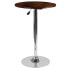 Фото #1 товара 23.5'' Round Adjustable Height Rustic Pine Wood Table (Adjustable Range 26.25'' - 35.5'')