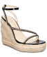 Фото #1 товара Women's Dina Luxurious Asymmetrical Espadrille Wedge Sandals