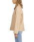 Women's Faux Leather Button Opened Jacket