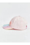 Фото #4 товара Pembe Simli Flamingo Desenli Ön Kısmı Simli Ve Parlak Ayarlanabilir Kız Çocuk Kep Şapka