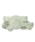 Фото #1 товара Набор посуды керамической Stone by Mercer Project nENDO Pollock 32 предмета, 8 персон