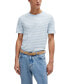 Фото #1 товара Men's Horizontal-Stripe T-shirt