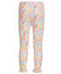 ფოტო #2 პროდუქტის Toddler & Little Girls Ditsy Floral-Print Ruffle-Hem Capri Leggings, Created for Macy's