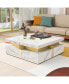 Modernsquare Storage Coffee Table With 4 Drawers