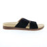 Фото #1 товара Spenco Twilight Woven Slide SP1122BLK Womens Black Slides Sandals Shoes