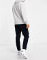 Armani Exchange tapered cord trousers in navy