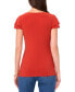 ფოტო #2 პროდუქტის Women's Surplice Flutter-Sleeve Top