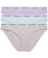 ფოტო #1 პროდუქტის Women's 3-Pk. Modern Logo Low-Rise Bikini Underwear QD5207