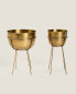 Фото #2 товара Oval gold flowerpot