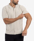 Фото #5 товара Men's Classic Ribbed Texture Polo Sweater