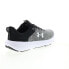 Under Armour Charged Revitalize Mens Gray Canvas Athletic Running Shoes