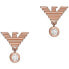 Original bronze earrings with crystals EG3582221