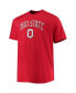 Фото #3 товара Men's Scarlet Ohio State Buckeyes Big and Tall Arch Over Wordmark T-shirt