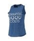 Фото #3 товара Women's Black, Royal Indianapolis Colts Muscle Tank Top and Pants Sleep Set