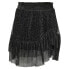 Юбка с блеском Only Miana Plisse Glitter Midi Skirt Black / Detail Silver Metallic, L - фото #1