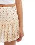 Фото #5 товара Miss Selfridge ruffle detail mini skirt in ditsy floral print