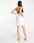 Фото #6 товара Pretty Lavish Keisha backless mini dress in matte white