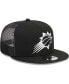 Фото #3 товара Men's Black Phoenix Suns Evergreen 9FIFTY Trucker Snapback Hat