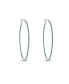 ფოტო #2 პროდუქტის Dazzling Cubic Zirconia Large Hoop Earrings