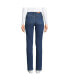 ფოტო #2 პროდუქტის Petite Recover High Rise Straight Leg Blue Jeans