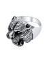ფოტო #2 პროდუქტის Hunter Animal Norse Viking Warrior Statement Signet Fierce Roaring 3D Big Bear Head Ring For Men Oxidized .925 Sterling Silver