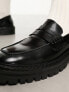 Фото #3 товара Walk London Marina saddle loafers in black leather