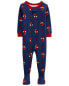 Toddler 1-Piece Spider-Man 100% Snug Fit Cotton Footie Pajamas 4T