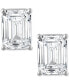 Фото #5 товара Certified Lab Grown Diamond Emerald-Cut Stud Earrings (6 ct. t.w.) in 14k Gold