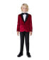 Toddler and Little Boys Padded Shoulders Dinner Jacket