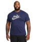 ფოტო #1 პროდუქტის Sportswear Men's Heritage Script Logo Short-Sleeve Crewneck T-Shirt