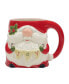 Фото #3 товара Christmas 18 oz 3-D Gnome Mugs Set of 4, Service for 4