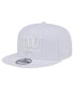 Фото #1 товара Men's New York Giants Main White on White 9Fifty Snapback Hat