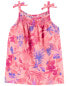 Фото #2 товара Baby Tropical Print Smocked Tank 12M