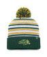 Men's Green NDSU Bison Dash Cuffed Knit Hat with Pom