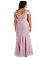 ფოტო #5 პროდუქტის Plus Size Off-The-Shoulder Lace Gown