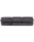 Фото #14 товара CLOSEOUT! Dextan Leather 3-Pc. Sofa with 3 Power Recliners, Created for Macy's