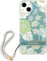 Guess Guess GUHCP13SHFLSN iPhone 13 mini 5,4" zielony/green hardcase Flower Strap