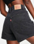 Levi's high waisted mom shorts in black