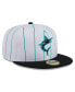 Фото #2 товара Men's White Miami Marlins 2024 Batting Practice 59FIFTY Fitted Hat