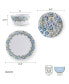 Фото #3 товара Azure Melamine 12 Piece Dinnerware Set, Service for 4