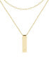 ფოტო #4 პროდუქტის 14K Gold Plated Maisie Initial Layering Necklace Set
