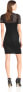 Three Dots 241112 Womens Angelina Lined Lace Sheath Dress Black Size Medium